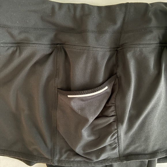 Athleta Skort Capri Leggings XL Black Pickleball Tennis Athletic Activewear - Picture 6 of 14